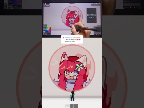 I draw Your PFP on Roblox #shorts #roblox