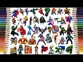 100 SUPERHEROES Coloring Pages In 34 Minutes Over A Year Coloring Pages NCS Release