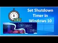How to Set Shutdown Timer in Windows 10
