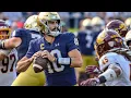 Sam Hartman Notre Dame Fighting Irish Quarterback 2023 Senior RS Highlights
