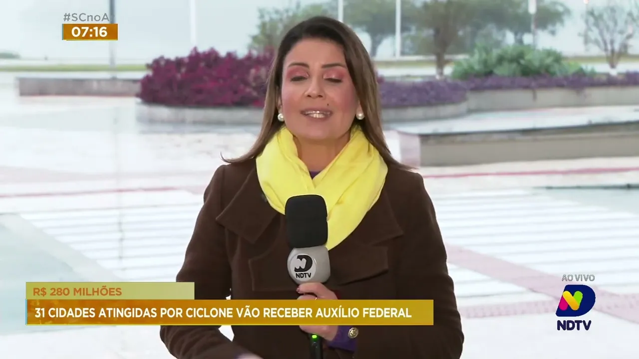 31 Cidades de SC atingidas por ciclone vão receber auxílio federal