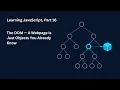 Learning JavaScript Part 16 The DOM A Webpage Is Just Objects We Already Know