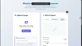 Modern Image Background Remover Using HTML CSS and JavaScript with Source Code