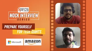 Coding Ninjas Mock Interview Series Coding Interview Amazon Microsoft