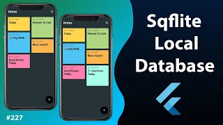 Flutter Tutorial - SQL Database Storage Using Sqlite Sqflite CRUD Android iOS