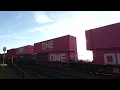 Northbound Union Pacific Intermodal Train passes through Bridge 14
