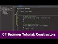 C Beginner Tutorial Constructors