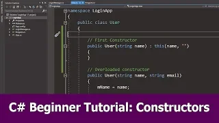 C Beginner Tutorial Constructors