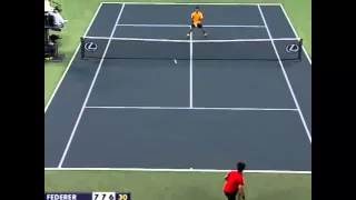 أقوى خدعة من روجير فيدرير لي نوفاك جوكوفيتش مهاراة كرة المضرب التنس 