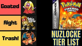 Ranking every Pokemon in Fire Red OMEGA for nuzlocking In-depth Nuzlocke Tier list ROM hack