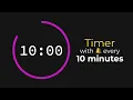 Timer with Bell Every 10 Minutes 1 hour