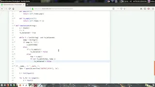 Balanced brackets using python