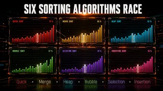 6 Sorting Algorithms Race Who Wins on Worst Case ASMR
