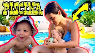 PRIMO BAGNETTO IN PISCINA DI THIAGO E MATTEO! 😍