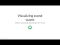 Python Tutorial Visualizing sound waves
