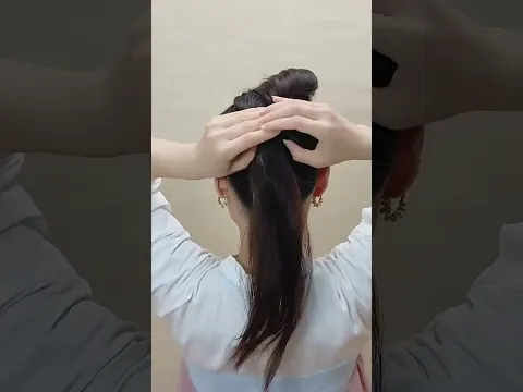 Cute Ponytail Hairstyle 😍❤️#simple #hairtutorial #trending #viralshorts
