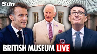 LIVE: King Charles and Emmanuel Macron view the Bayeux Tapestry at the British Museum