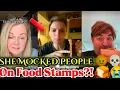 White Lady EATING and LAUGHING at Food Stamp Users