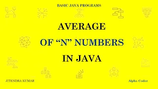 Average of n numbers in JAVA using array input