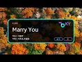 Marry You - K.Will (KY.87644) / KY KARAOKE
