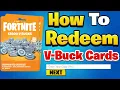 How to REDEEM Fortnite V-Buck Cards on All Platforms Full Guide