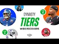 2026 Dynasty WR Rankings Tiers Post-Free Agency Top 60 Wide Receivers Fantasy Football