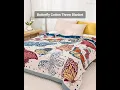 Colorful Butterfly Throw Blanket