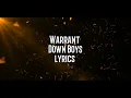 Warrant - Down Boys Lyrics