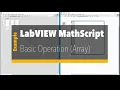 Mathscript Node Basic Operations Array - 1