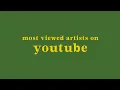 Download top 30 most viewed artists on youtube + their most viewed video mp4 3gp mp3 videos - waplic