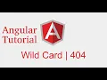 Angular 9 tutorial wildcard page not found 404