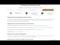 Tennessee Criminal Records Search Arrest Public Lookup Online