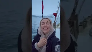 Пересекли южный полярный круг! Сейчас координаты 66*40’ s, 66*35’ w
