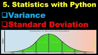 Statistics with Python Machine Learning Standard Deviation Variance - P5