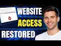 How to Fix Sorry You Have Been Blocked Any Website 2026