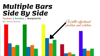 Matplotlib grouped bar chart multiple bar chart multiple bars side by side Neeraj Sharma