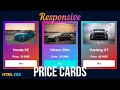Responsive Gradient Price Cards HTML CSS CSS Responsive Cards