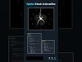 spider Clock Animation Using HTML CSS And JS
