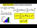 Statistics Ch 5 Discrete Random Variable 14 of 27 Alternate Form of the Variance Equation