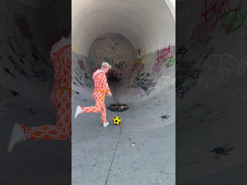 Lucky or skill ? 🤯🍀⚽️ #shorts #viral  #trickshots