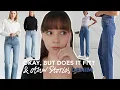 Midsize girl tries Other Stories denim UK 10 - 12