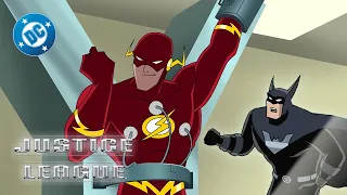 the flash outsmarts batman justice league dc
