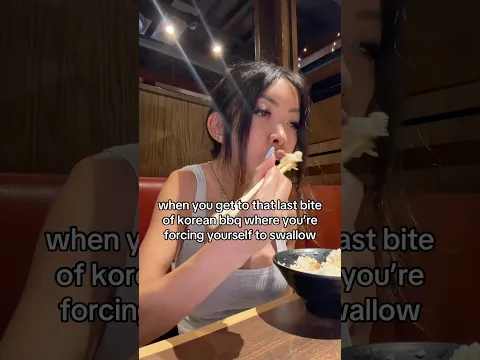 THE LAST BITE OF KOREAN BBQ #kbbq