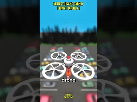 Ketika drone ai jadi tukang parkir #shortvideo #animation #animasi #viral #facts