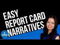 Easy Report Card Comments