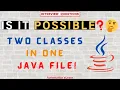 Can a Java File Have More Than One Class Access Modifiers in Java Java Coding Practice