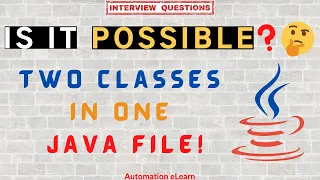 Can a Java File Have More Than One Class Access Modifiers in Java Java Coding Practice