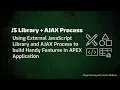 Oracle APEX Using External JS Library and AJAX Process