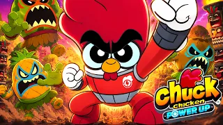 Chuck Chicken Power Up 🍔👾 FOOD MONSTERS ARE ATTACKING! 🔥 Superhero Cartoons
