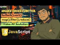 JavaScript Class 13 HOF in JavaScript forEach map filter reduce sort Explained Hindi